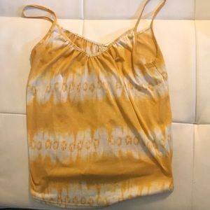 3 for 10 🌱 Yellow h&m tie dye cami